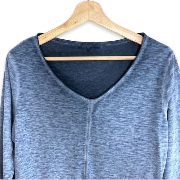 Cecil 100% Cotton Burnout V Neck Side Tie Top - Picture 2 of 8